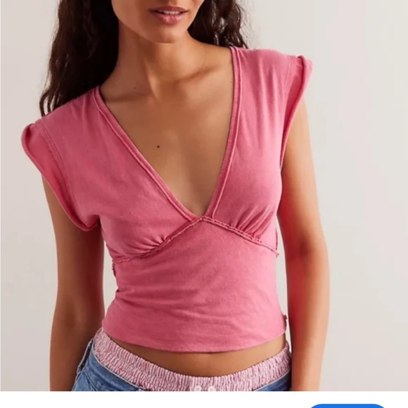 Free People Tops - Free people Ivy tee (red)